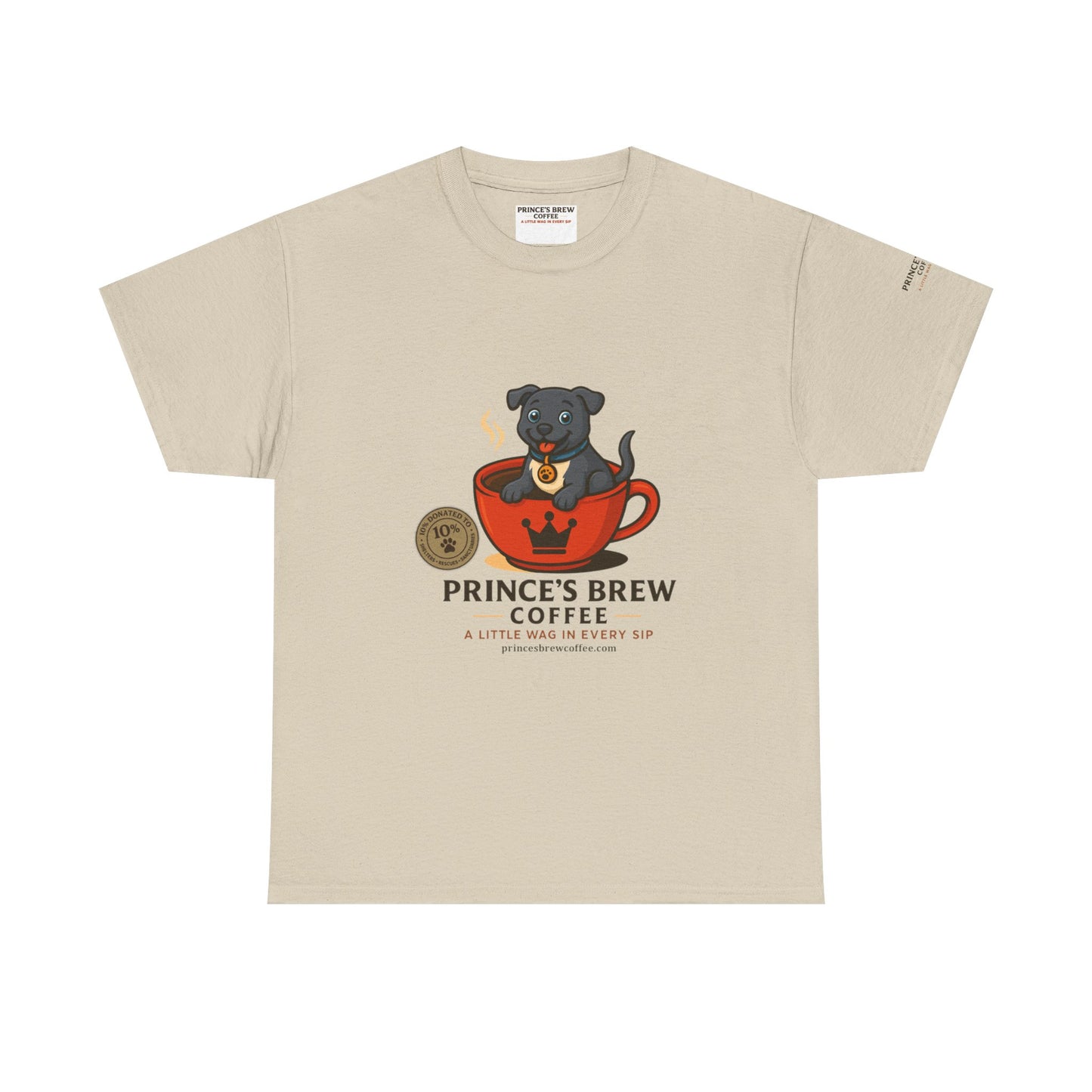 Coffee-Themed Unisex Heavy Cotton Tee - 'Prince's Brew'