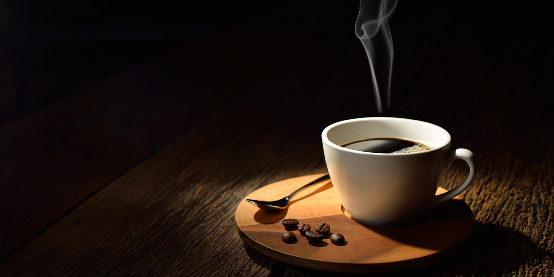 a warm cup of mushroom coffee