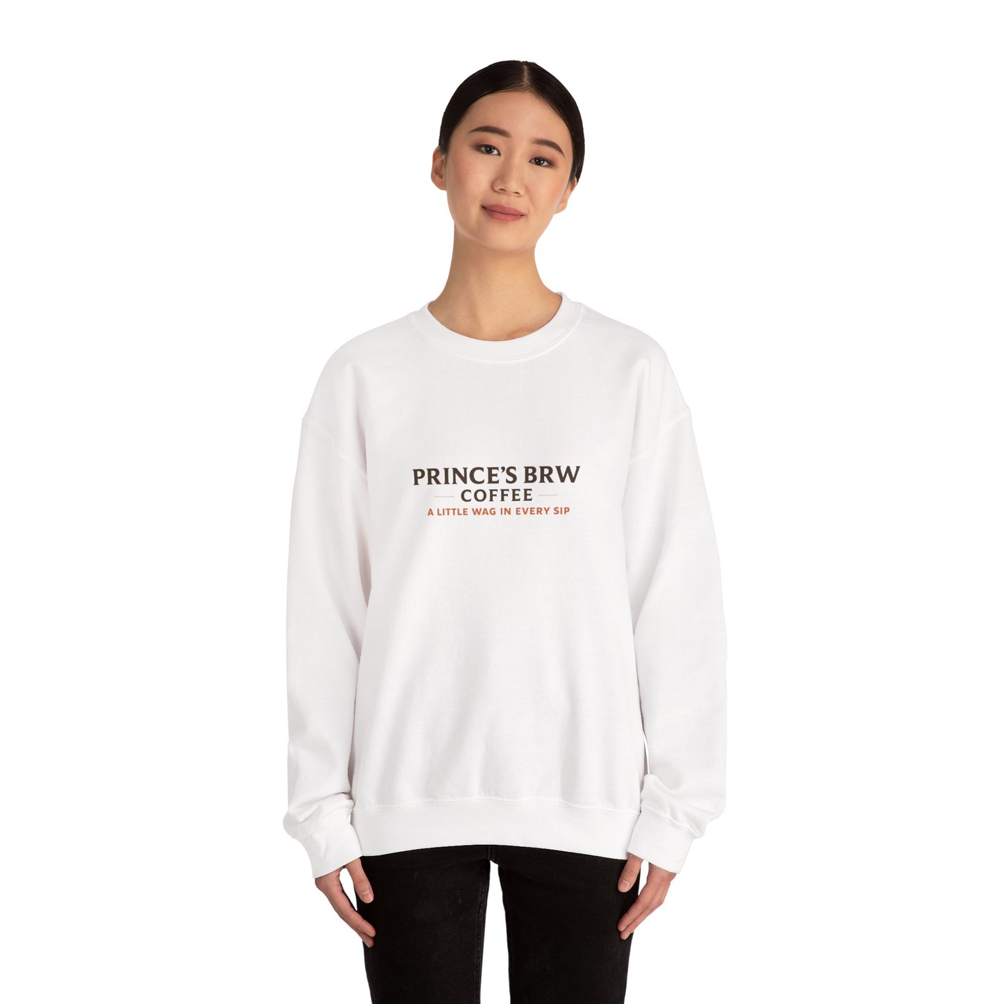 Prince’s Brew Coffee Sweatshirt — Cute Puppy in Coffee Cup Crewneck