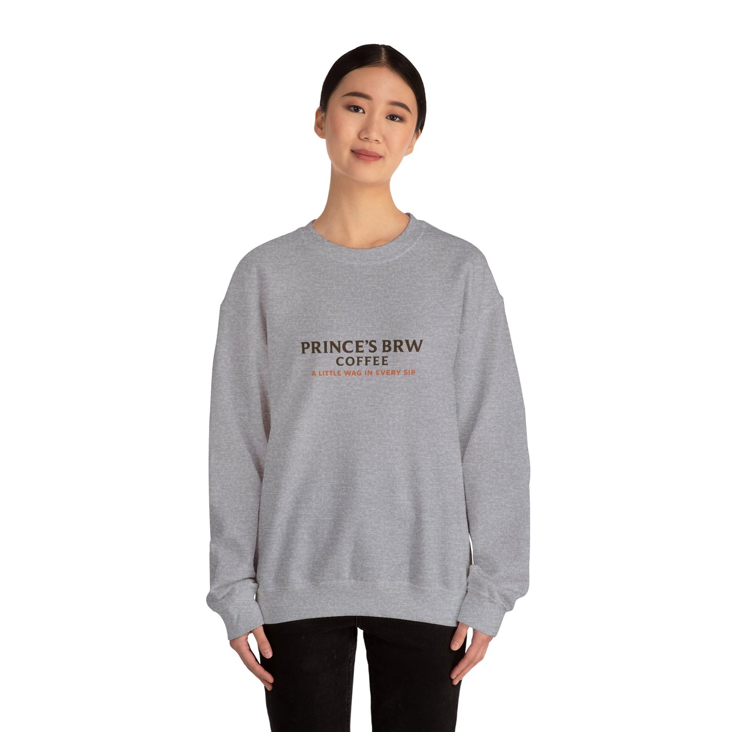 Prince’s Brew Coffee Sweatshirt — Cute Puppy in Coffee Cup Crewneck