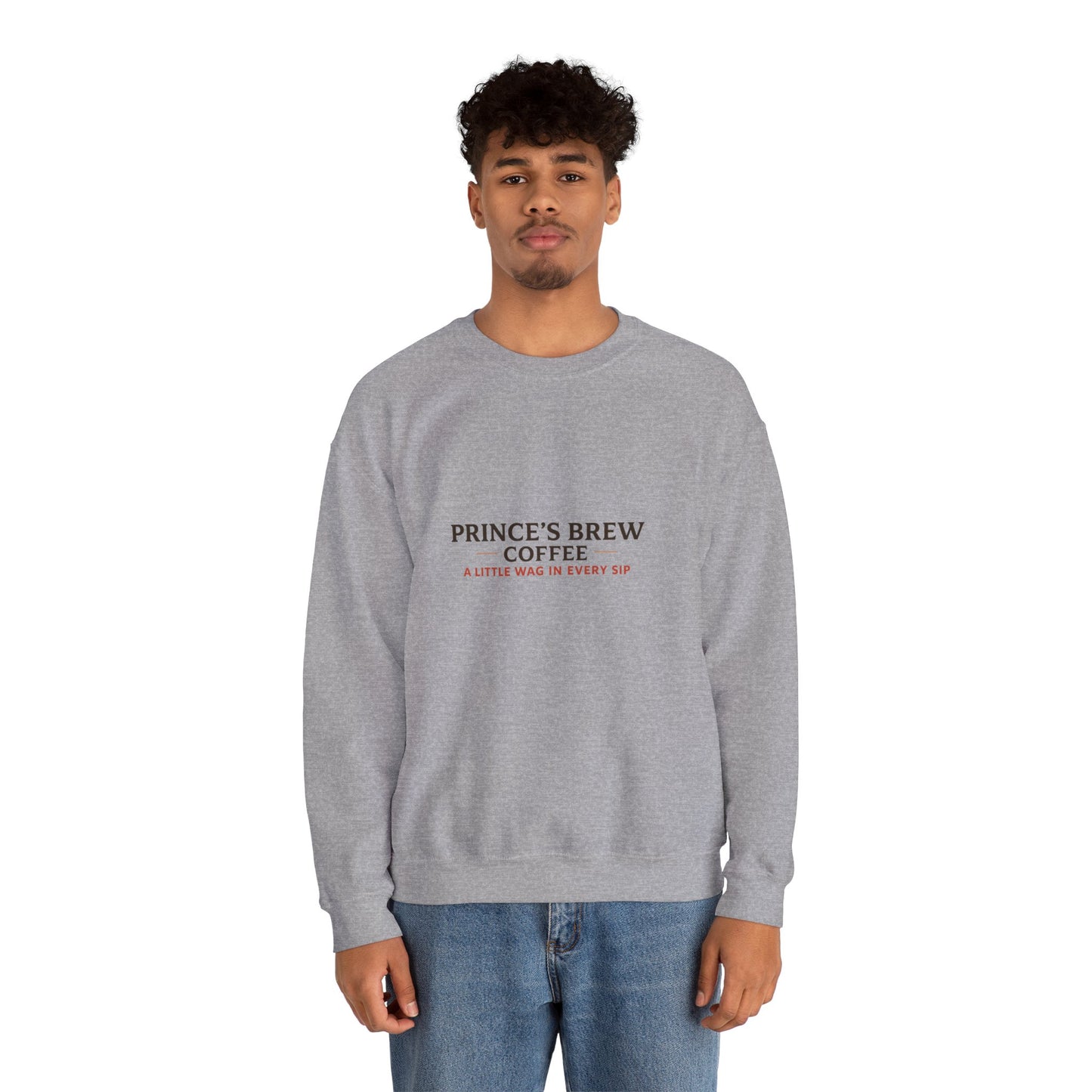 Prince’s Brew Coffee Sweatshirt — Cute Puppy in Coffee Cup Crewneck