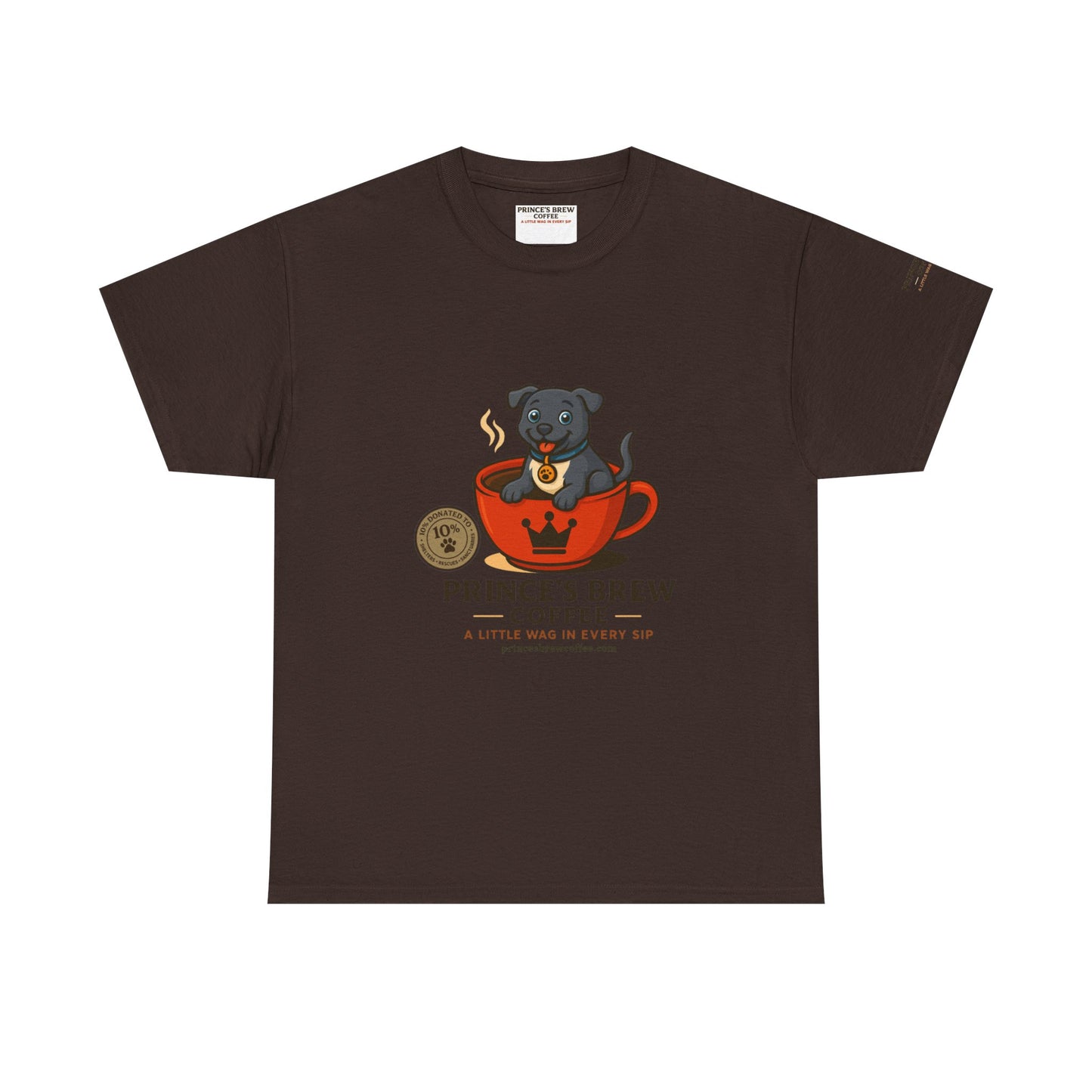 Coffee-Themed Unisex Heavy Cotton Tee - 'Prince's Brew'