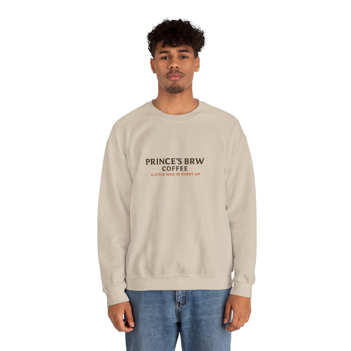 Prince’s Brew Coffee Sweatshirt — Cute Puppy in Coffee Cup Crewneck