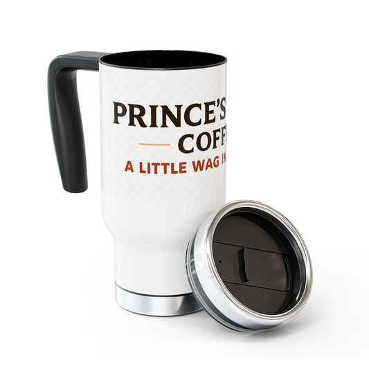 Personalized Stainless Steel Travel Mug - Prince's Brew Coffee