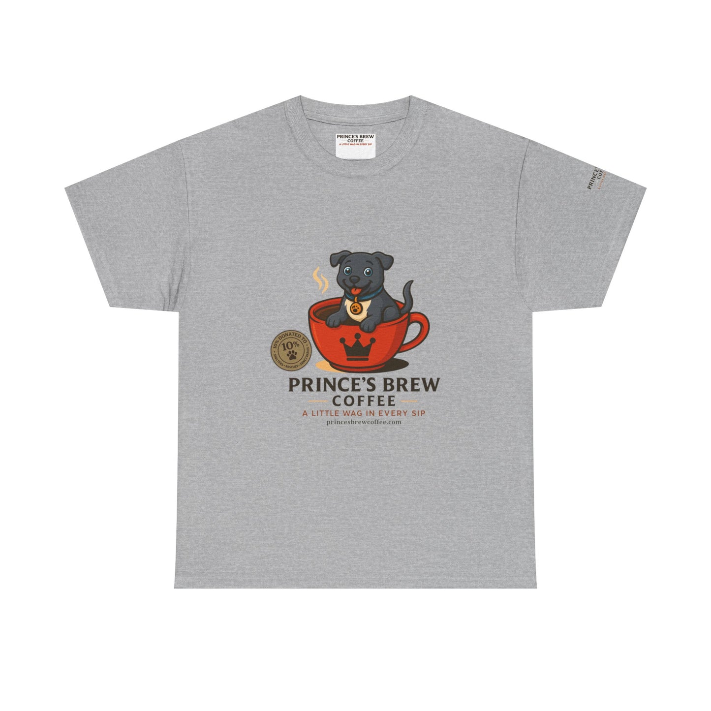 Coffee-Themed Unisex Heavy Cotton Tee - 'Prince's Brew'