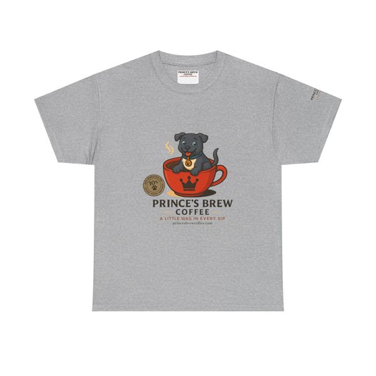 Coffee-Themed Unisex Heavy Cotton Tee - 'Prince's Brew'