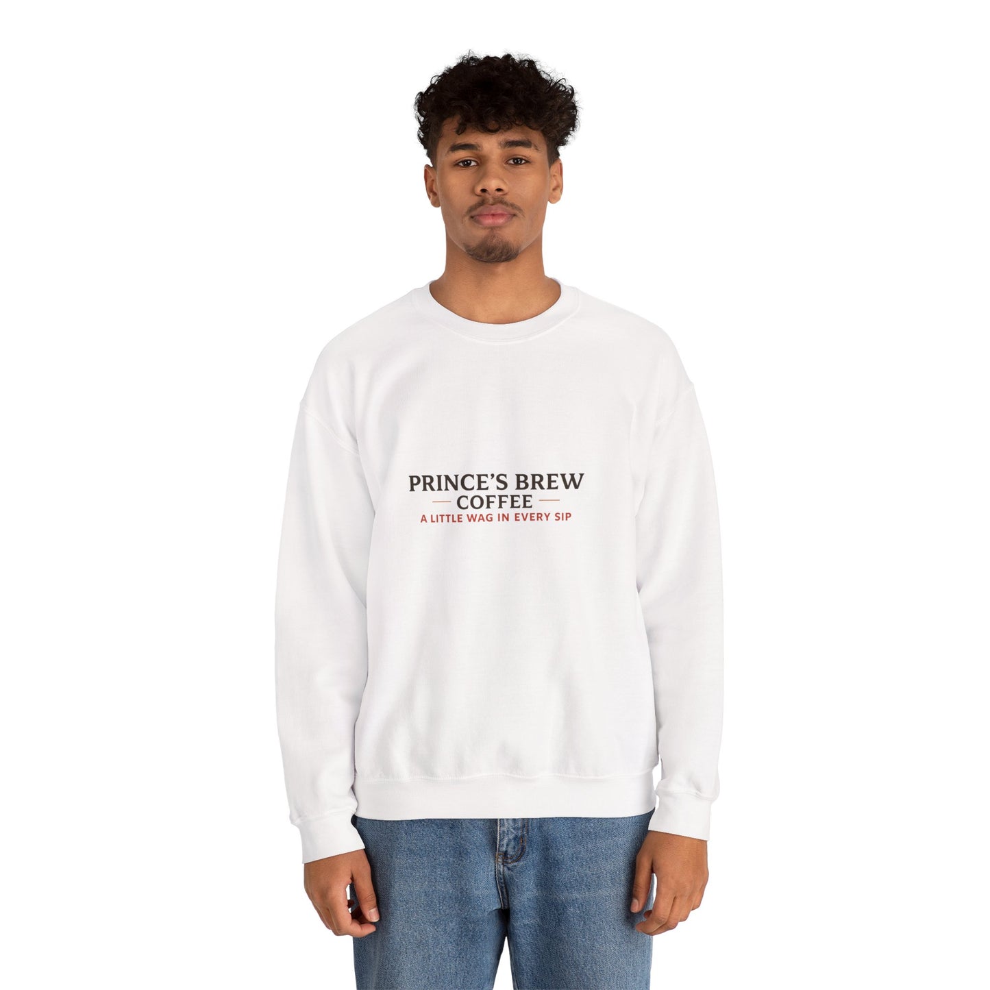 Prince’s Brew Coffee Sweatshirt — Cute Puppy in Coffee Cup Crewneck