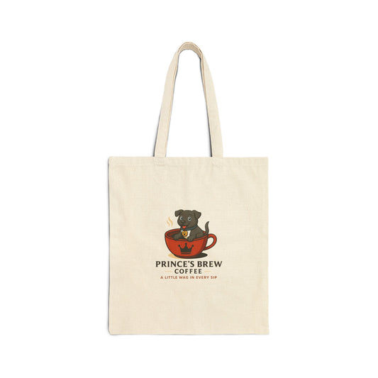 Dog Lover Cotton Canvas Tote Bag - Prince's Brew Coffee