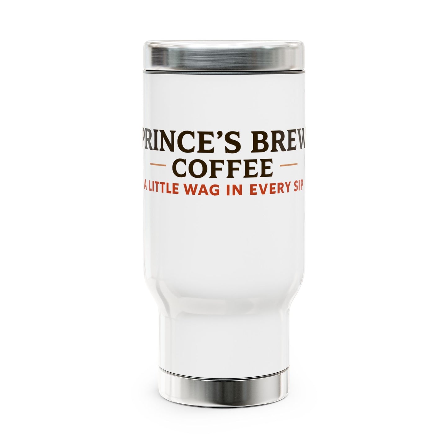 Personalized Stainless Steel Travel Mug - Prince's Brew Coffee