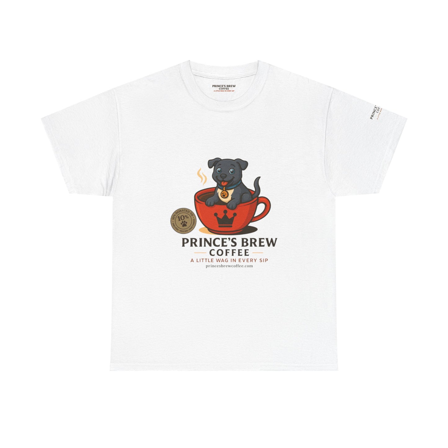Coffee-Themed Unisex Heavy Cotton Tee - 'Prince's Brew'