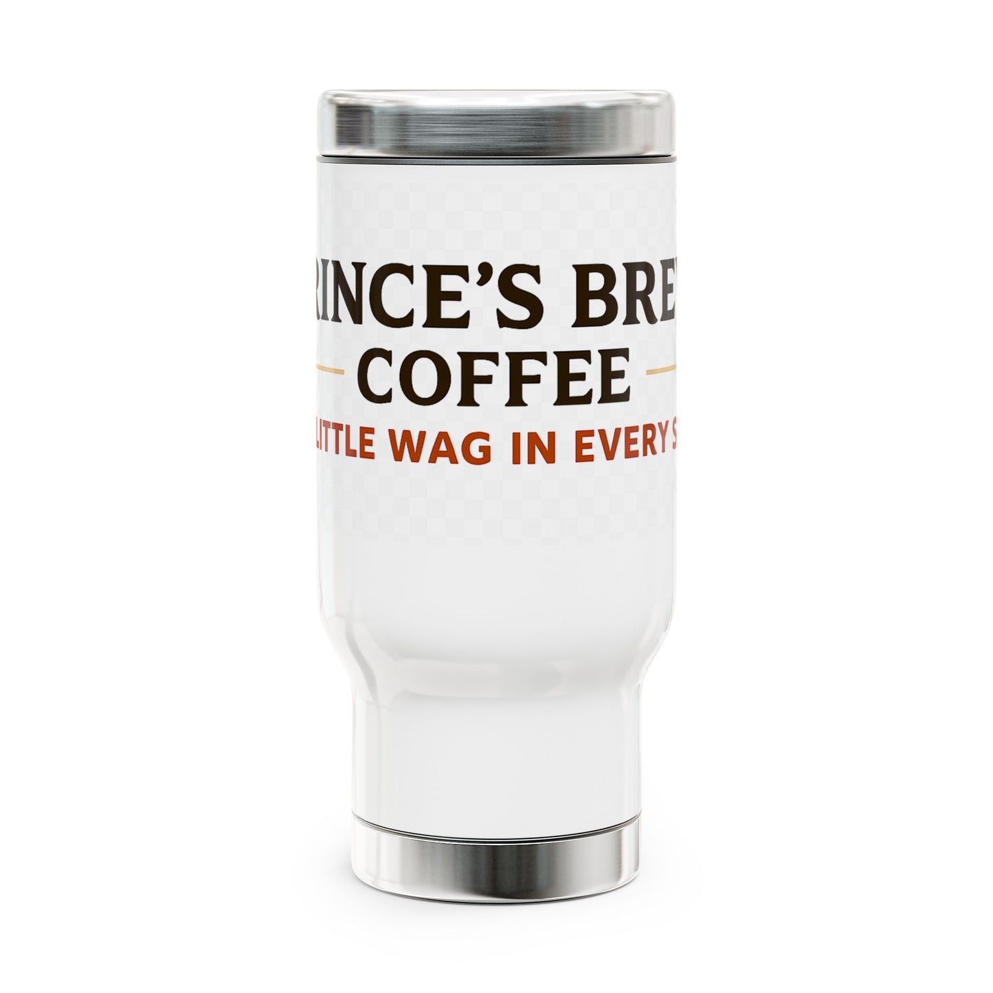 Personalized Stainless Steel Travel Mug - Prince's Brew Coffee
