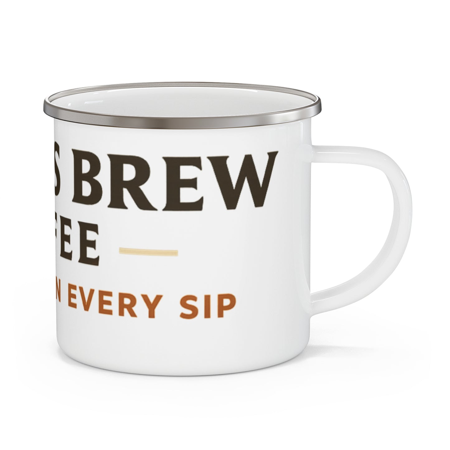 Personalized Enamel Camping Mug - Perfect for Coffee Lovers and Outdoor Adventures
