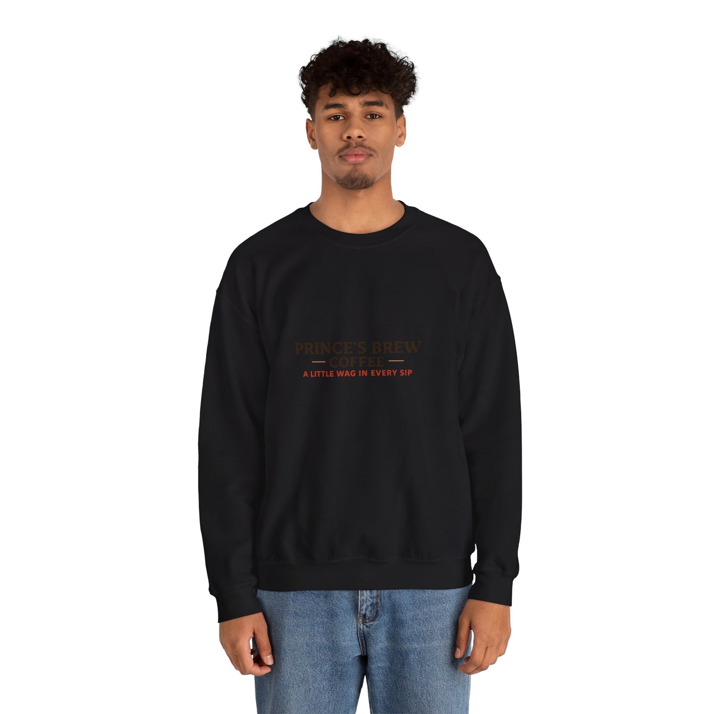 Prince’s Brew Coffee Sweatshirt — Cute Puppy in Coffee Cup Crewneck