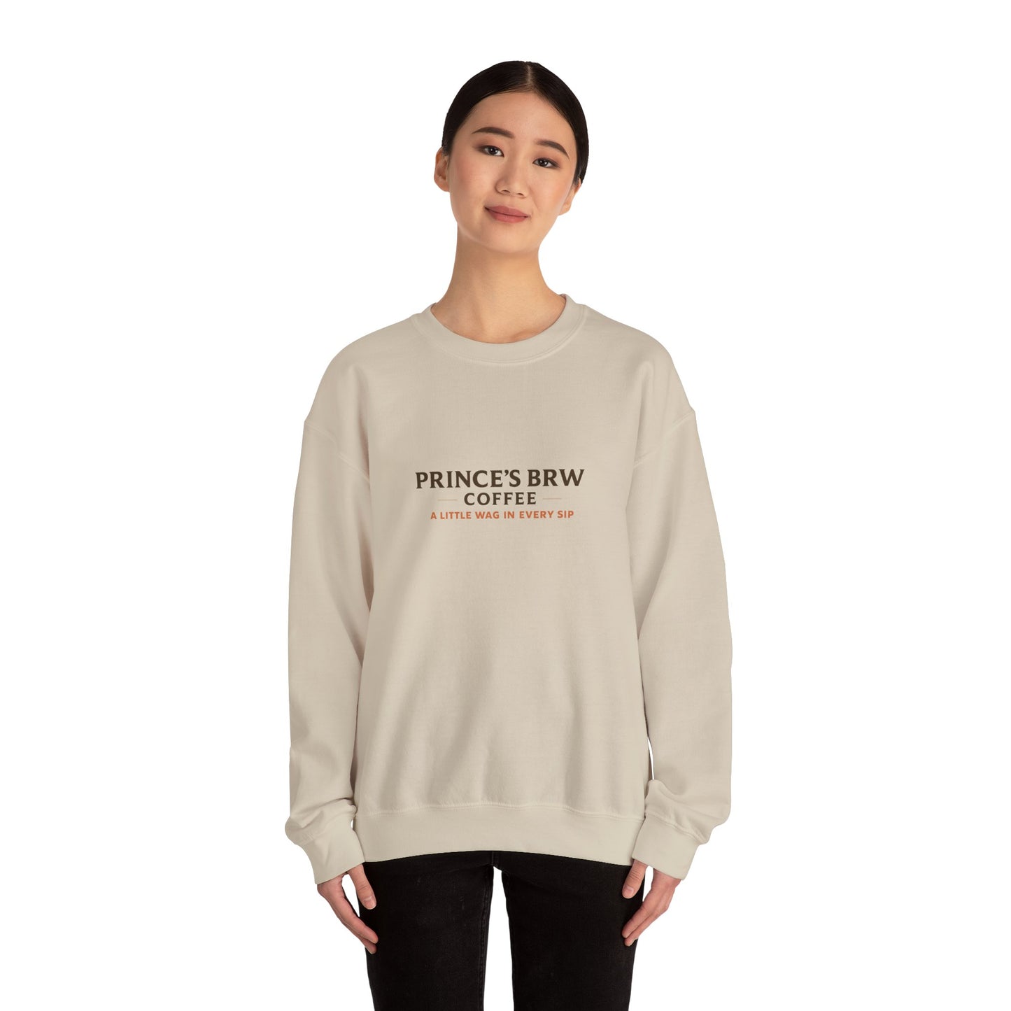 Prince’s Brew Coffee Sweatshirt — Cute Puppy in Coffee Cup Crewneck