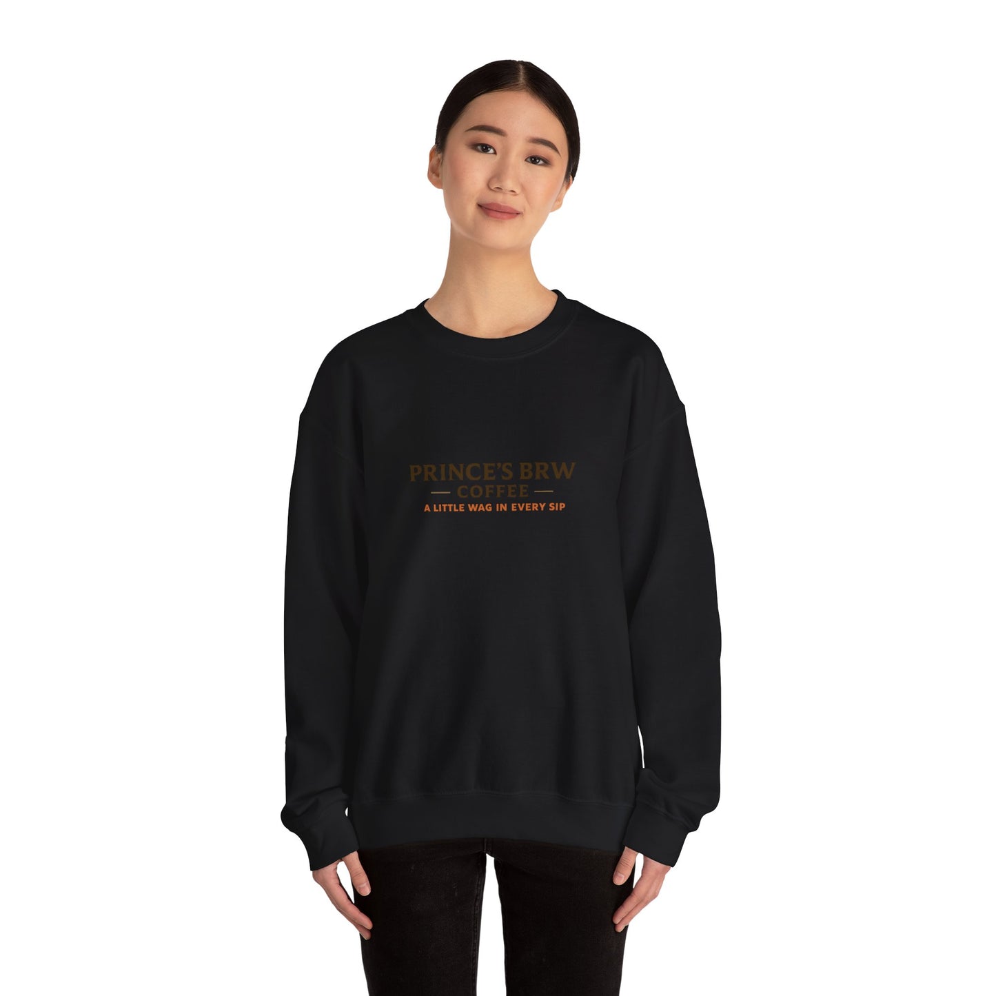 Prince’s Brew Coffee Sweatshirt — Cute Puppy in Coffee Cup Crewneck
