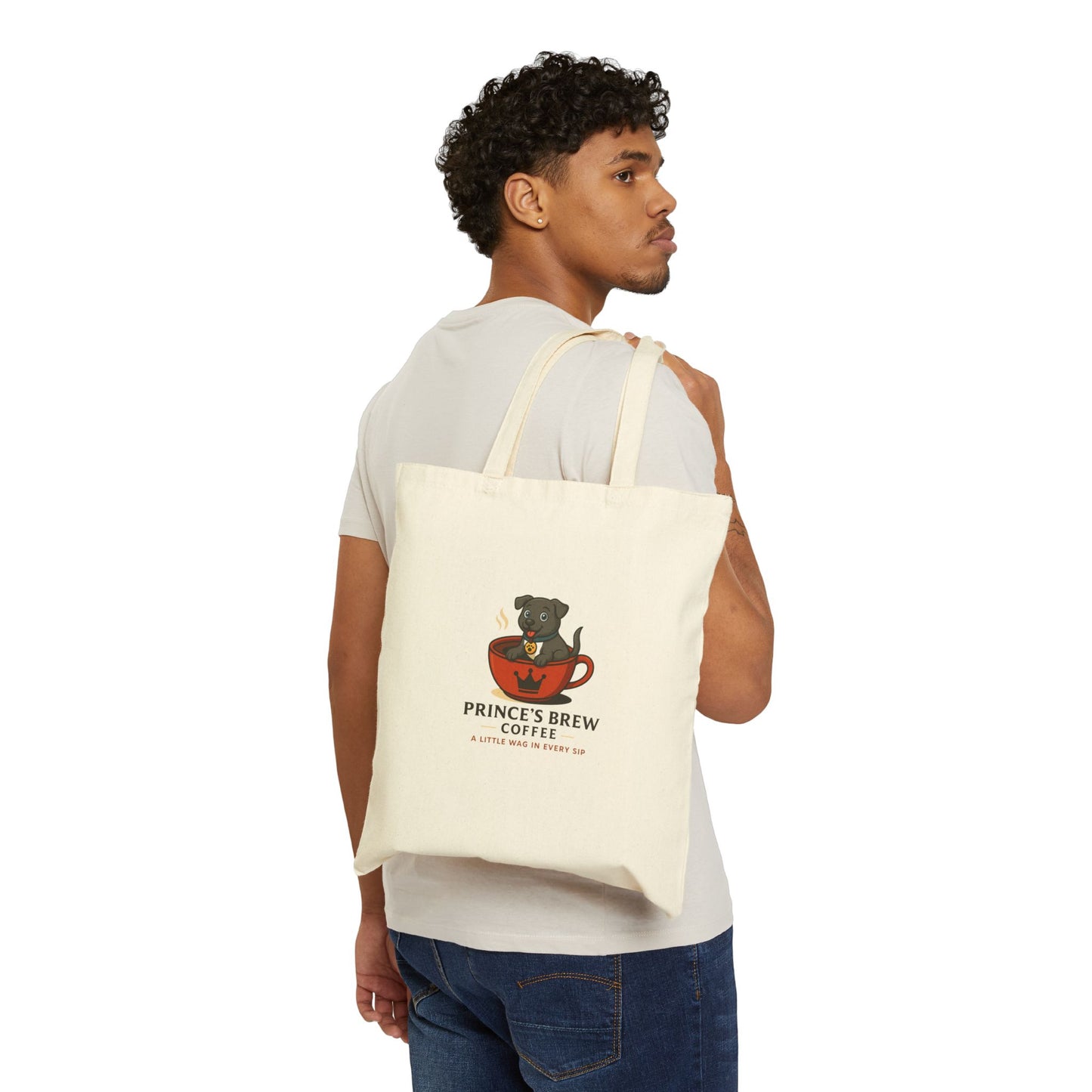 Dog Lover Cotton Canvas Tote Bag - Prince's Brew Coffee